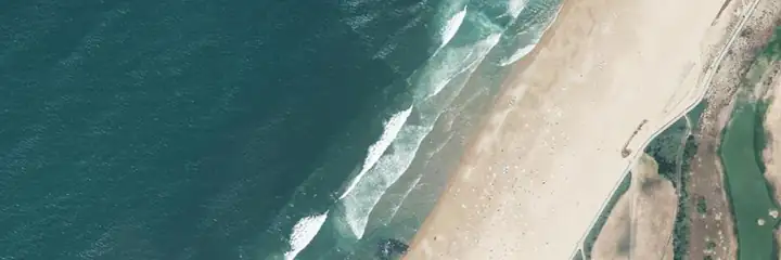 Vue du ciel : La Madrague, Anglet
