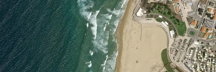 Vue du ciel : Areia Branca, Lourinhã