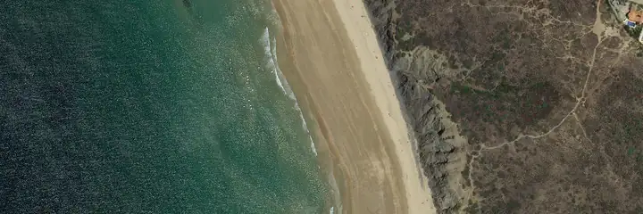 Vue du ciel : Arrifana, Aljezur