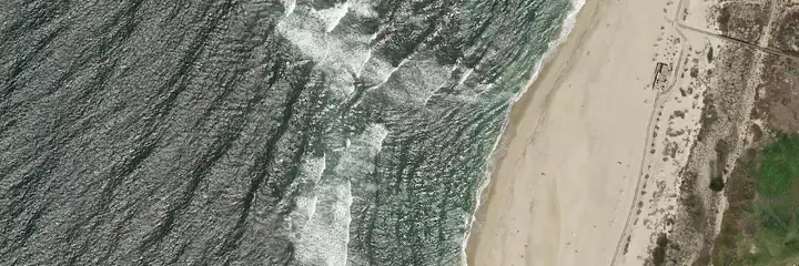 Vue du ciel : Costa Nova, Ílhavo