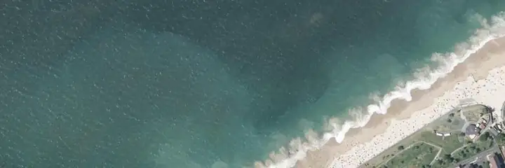 Vue du ciel : Hendaye Plage, Hendaye