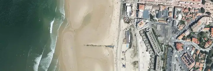 Vue du ciel : Lacanau