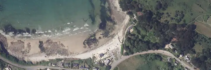 Vue du ciel : Le Moulin de la Rive, Locquirec