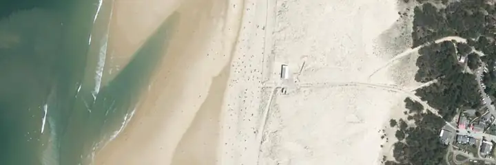 Vue du ciel : Le Porge