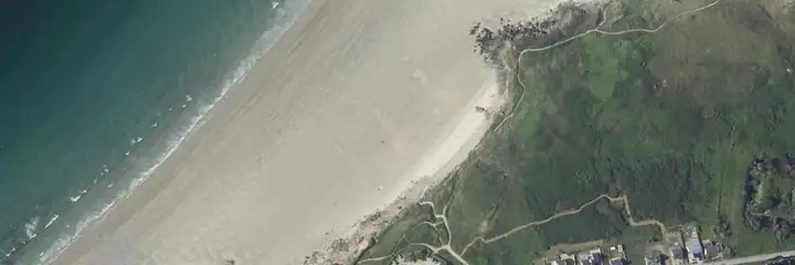 Vue du ciel : Les Blancs Sablons, Le Conquet