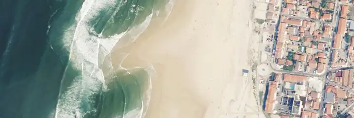 Vue du ciel : Mimizan
