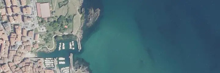 Vue du ciel : Mundaka