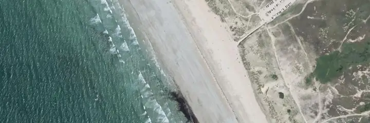 Vue du ciel : Sainte-Barbe, Plouharnel