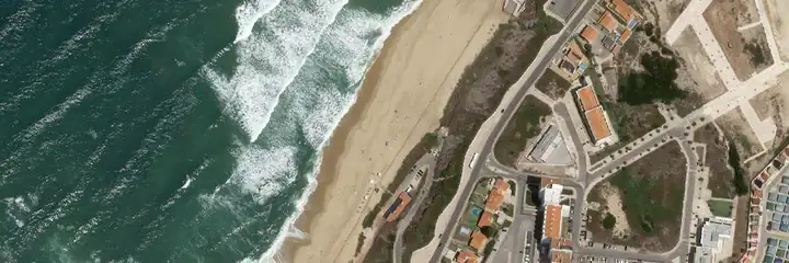 Vue du ciel : Santa Cruz, Torres Vedras